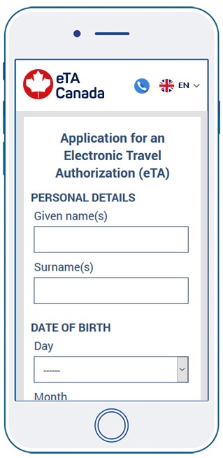 Canada eta application